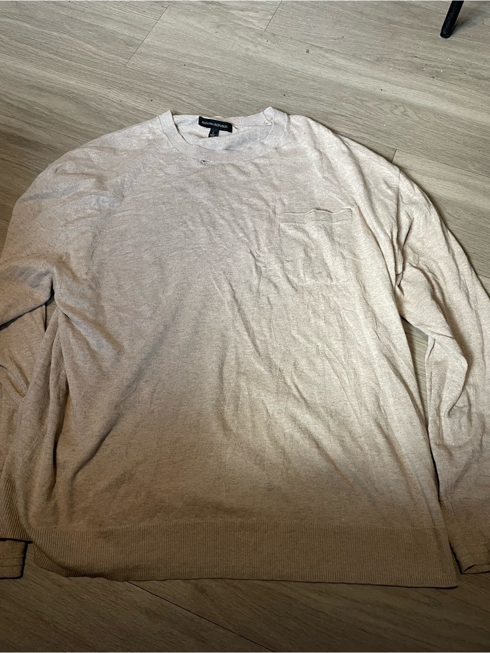 Banana Republic Light Beige Crewneck Sweater